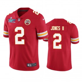 Maillot Homme Kansas City Chiefs Ronald Jones II 2 Super Bowl LVII Rouge Vapor Limited